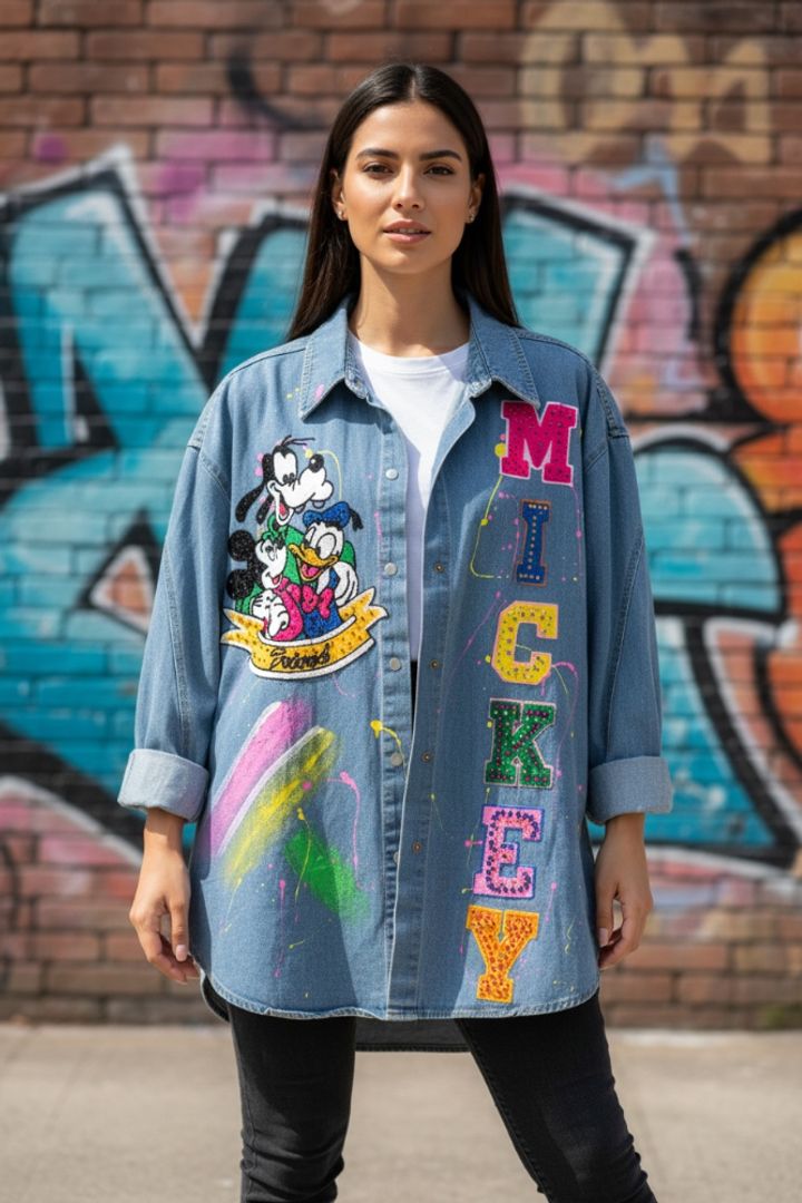CHAQUETA MICKEY DENIM COLORSII