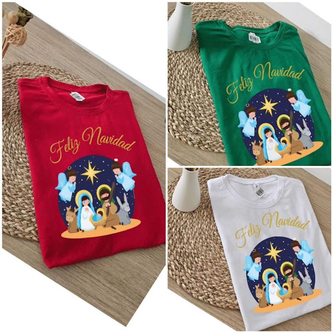 CAMISETAS NAVIDEÑAS FAMILIA 