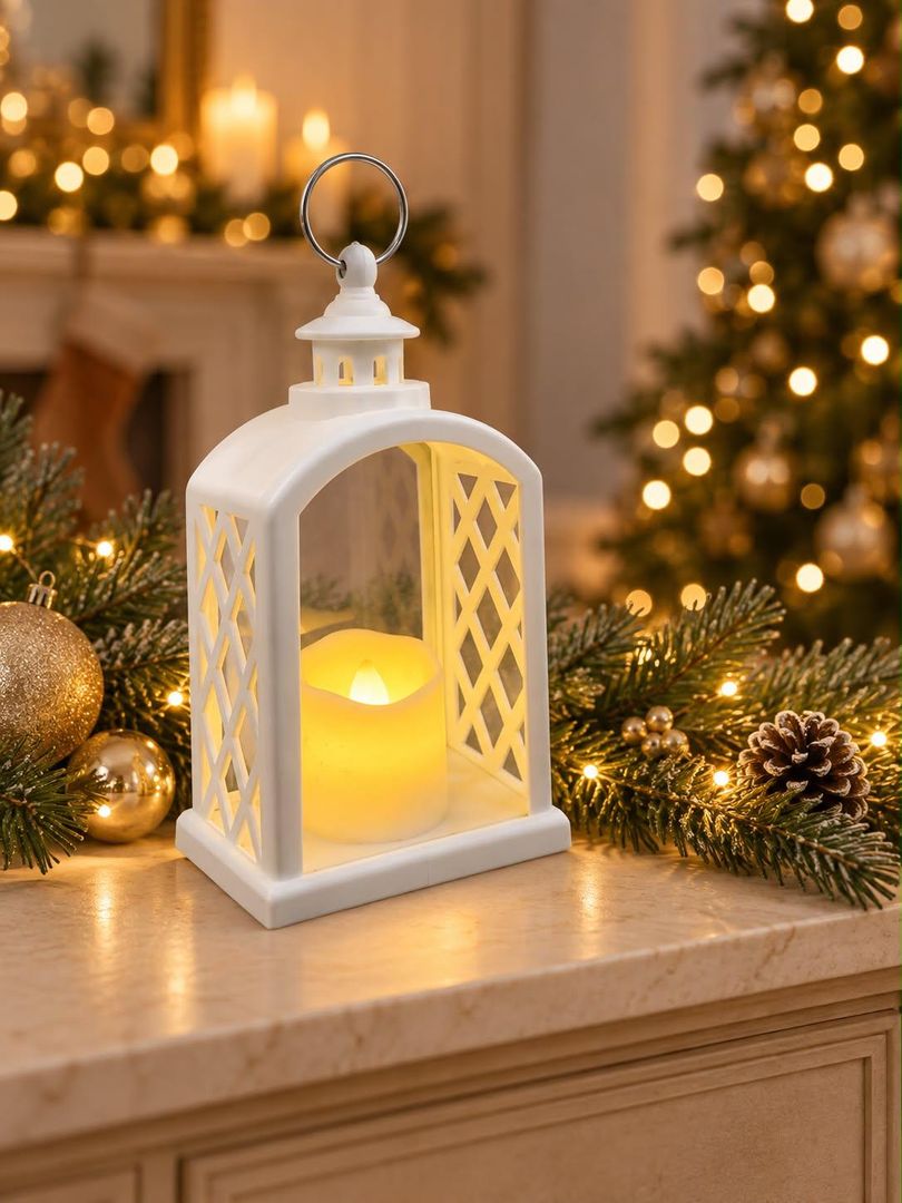 Mini farol decorativo luz LED