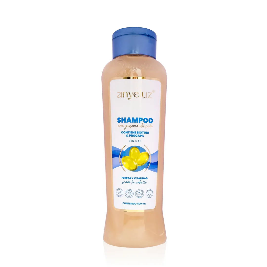 SHAMPOO GUSANO DE SEDA 500ML ANYELUZ