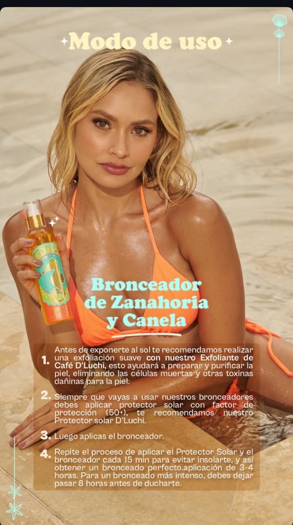 Bronceador de Zanahoria y Canela