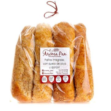 Imagen del producto PALITOS INTEGRALES CON QUESO DE SOYA X4 UND X 240 GR AROMA PAN