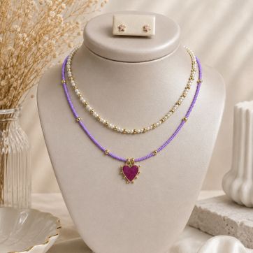 Collar Tejido Mostacilla - imagen 1