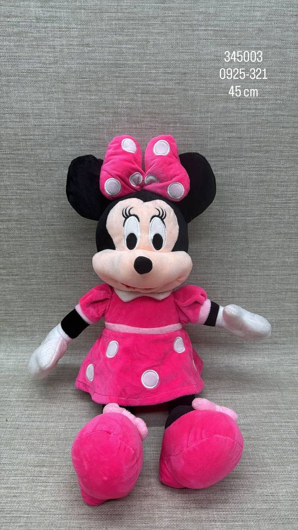MINNIE CON VESTIDO ROSA 45CM