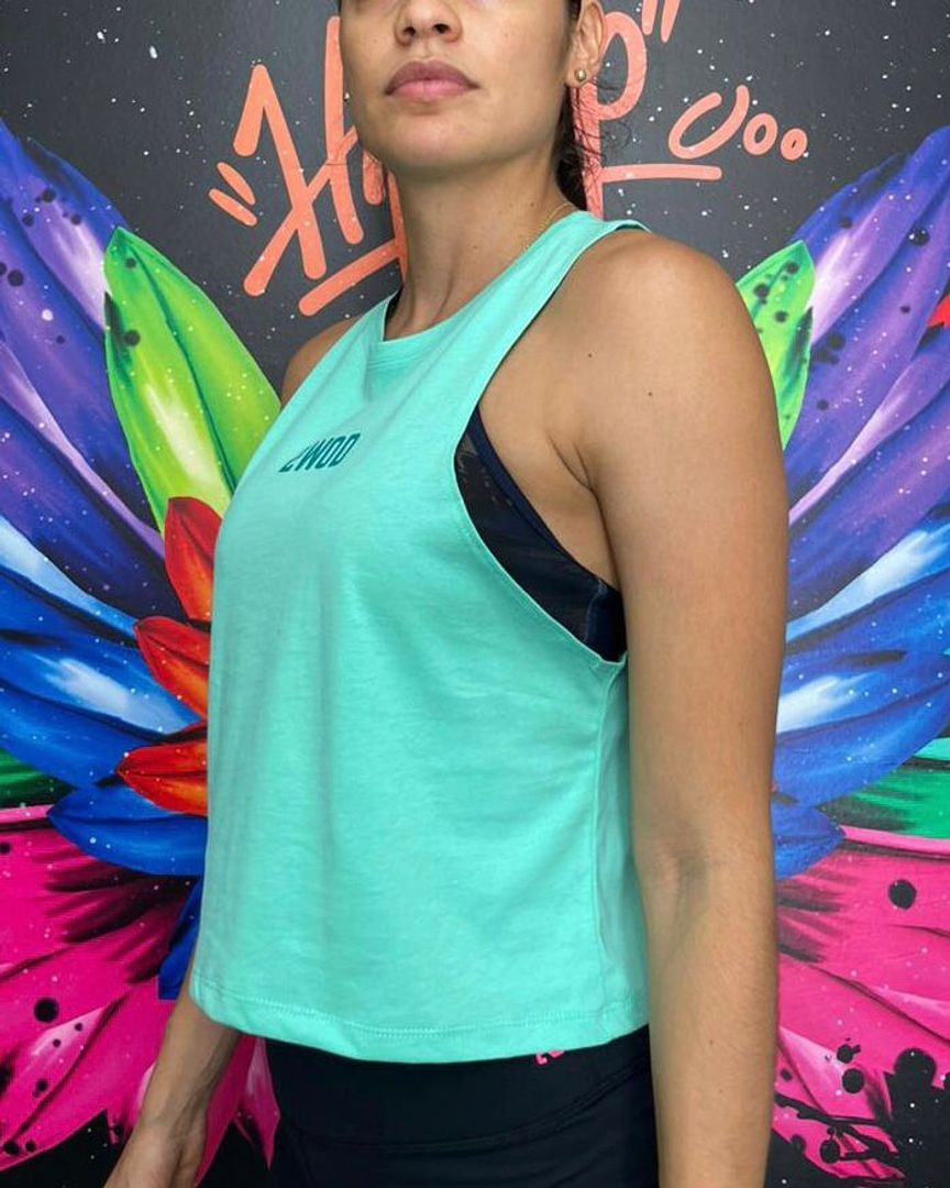 CAMISILLA CORTA VERDE MENTA 