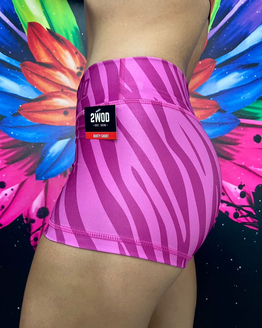 BOOTY SHORT PRINT ZEBRA ROSA