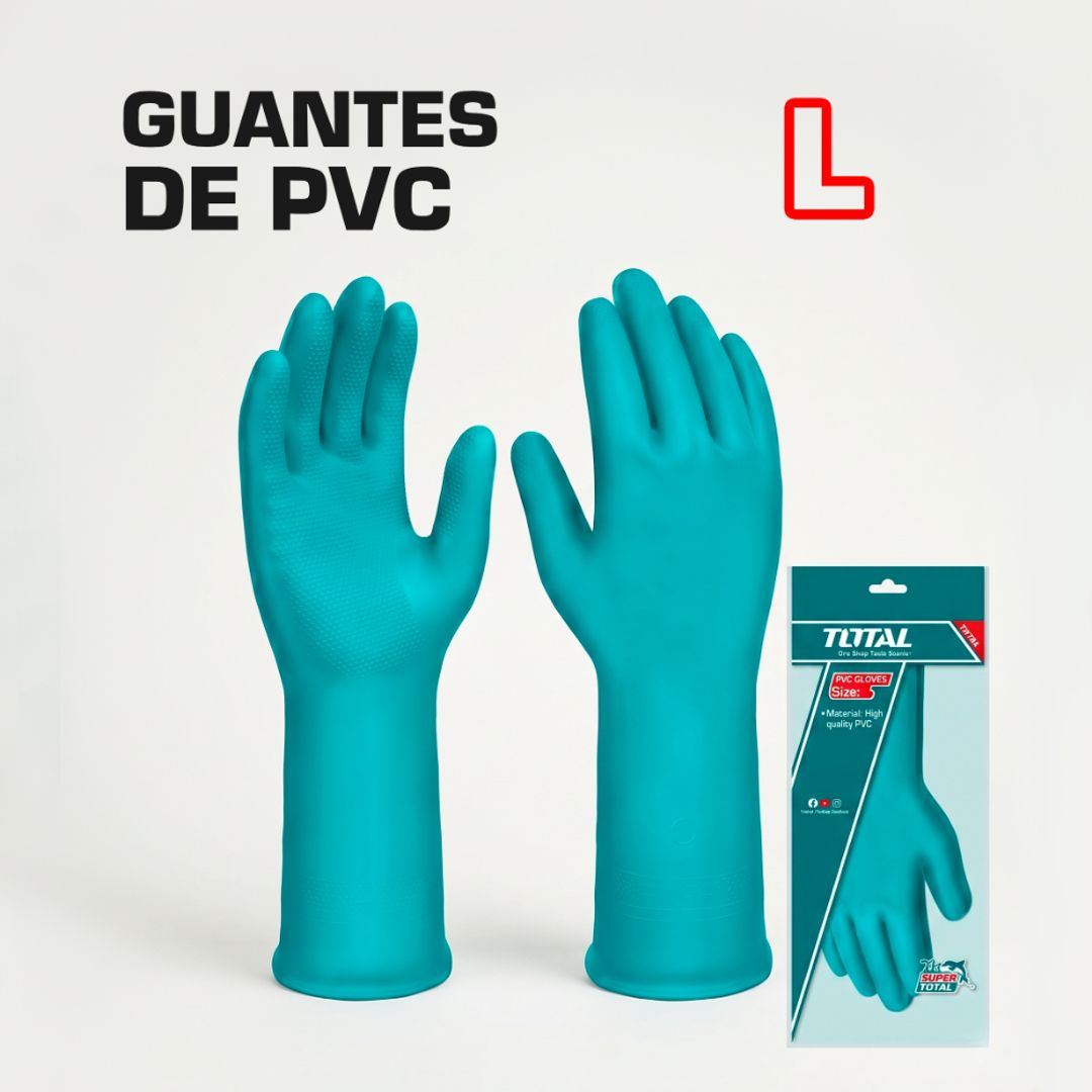GUANTES DE PVC MULTIUSO TALLA (L) 32 CM