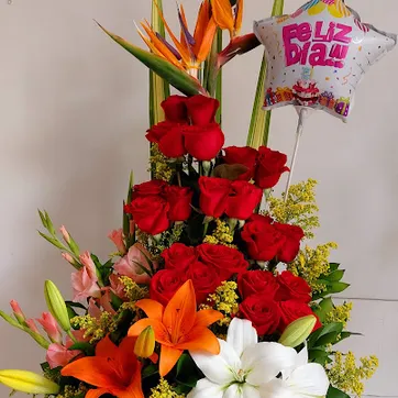 Imagen del producto rosas y lirios