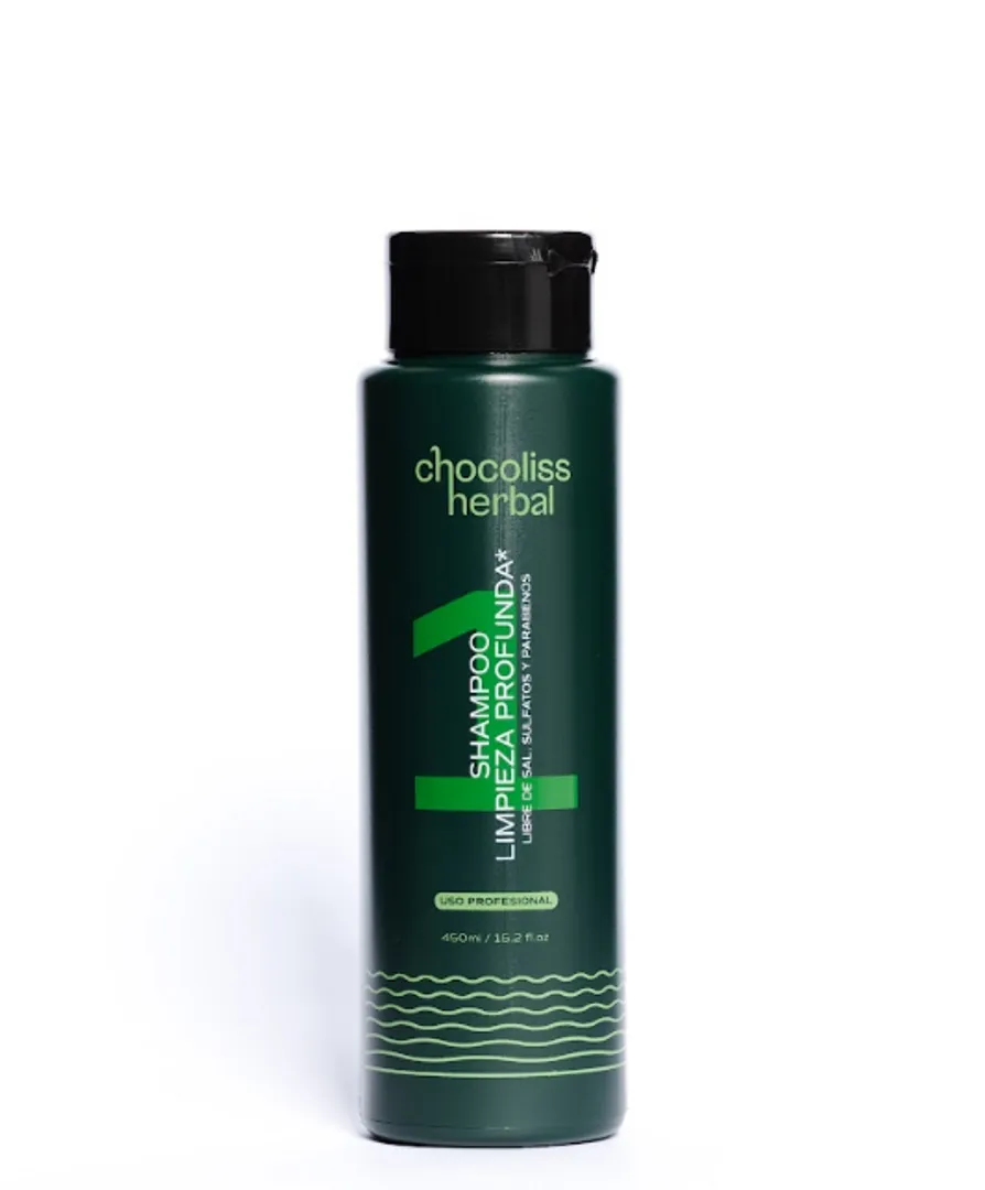 Shampoo de 450ml limpieza profunda paso 1 