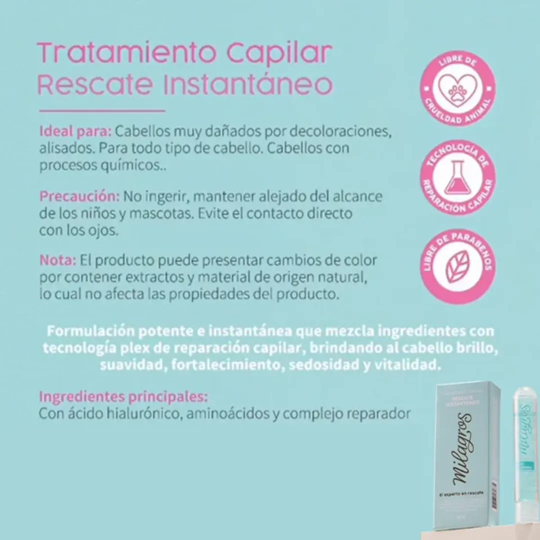 AMPOLLA MILAGRO RESCATE INSTANTANEO