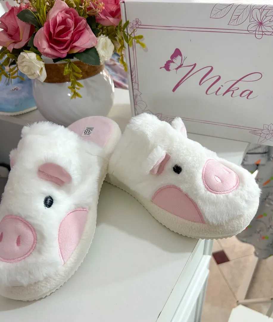 Pantuflas puerquitos 