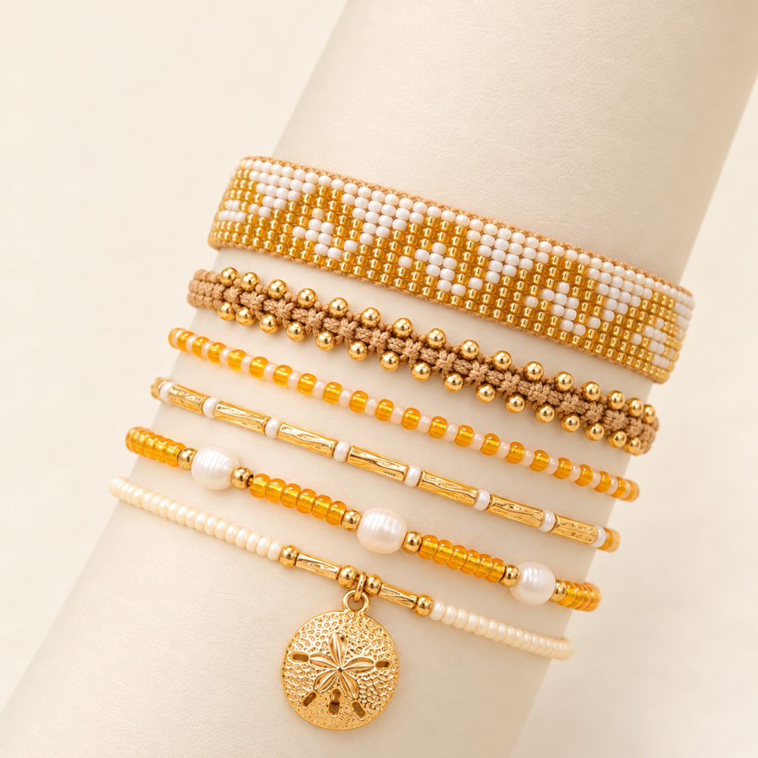 set Pulseras Olas