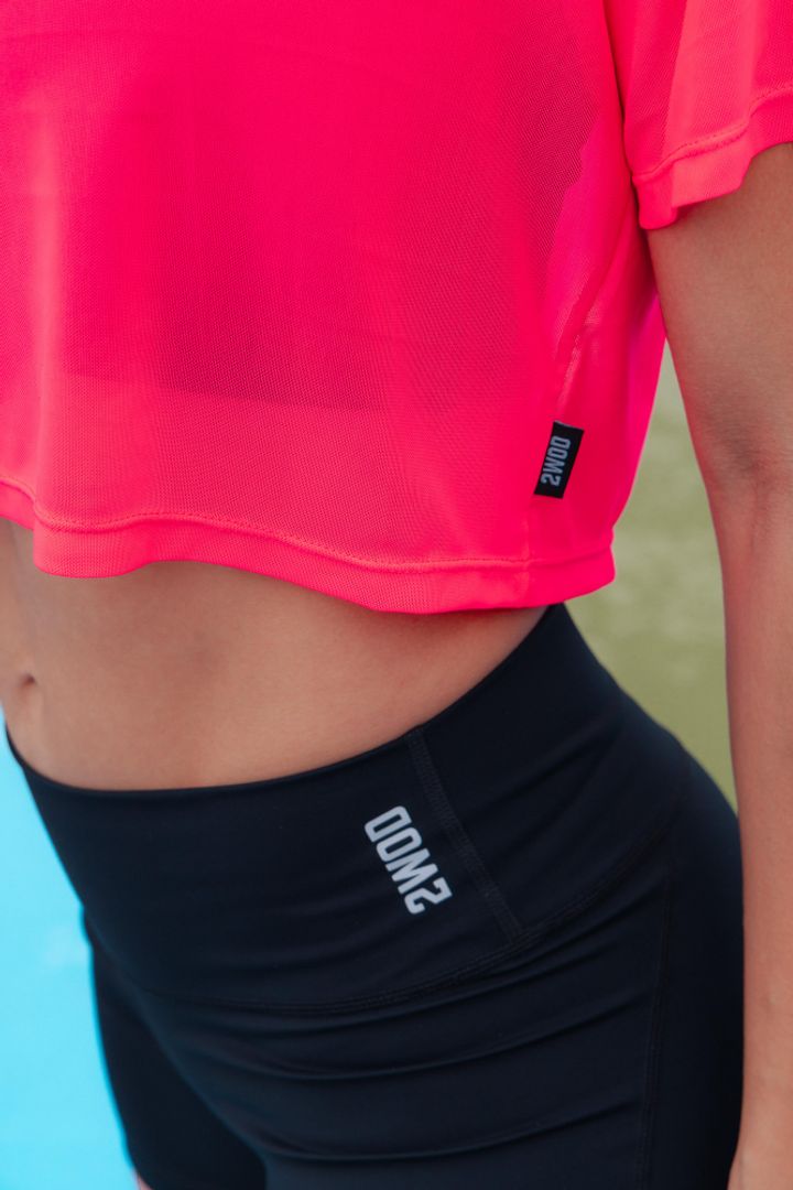 CAMISETA MALLA FUCSIA