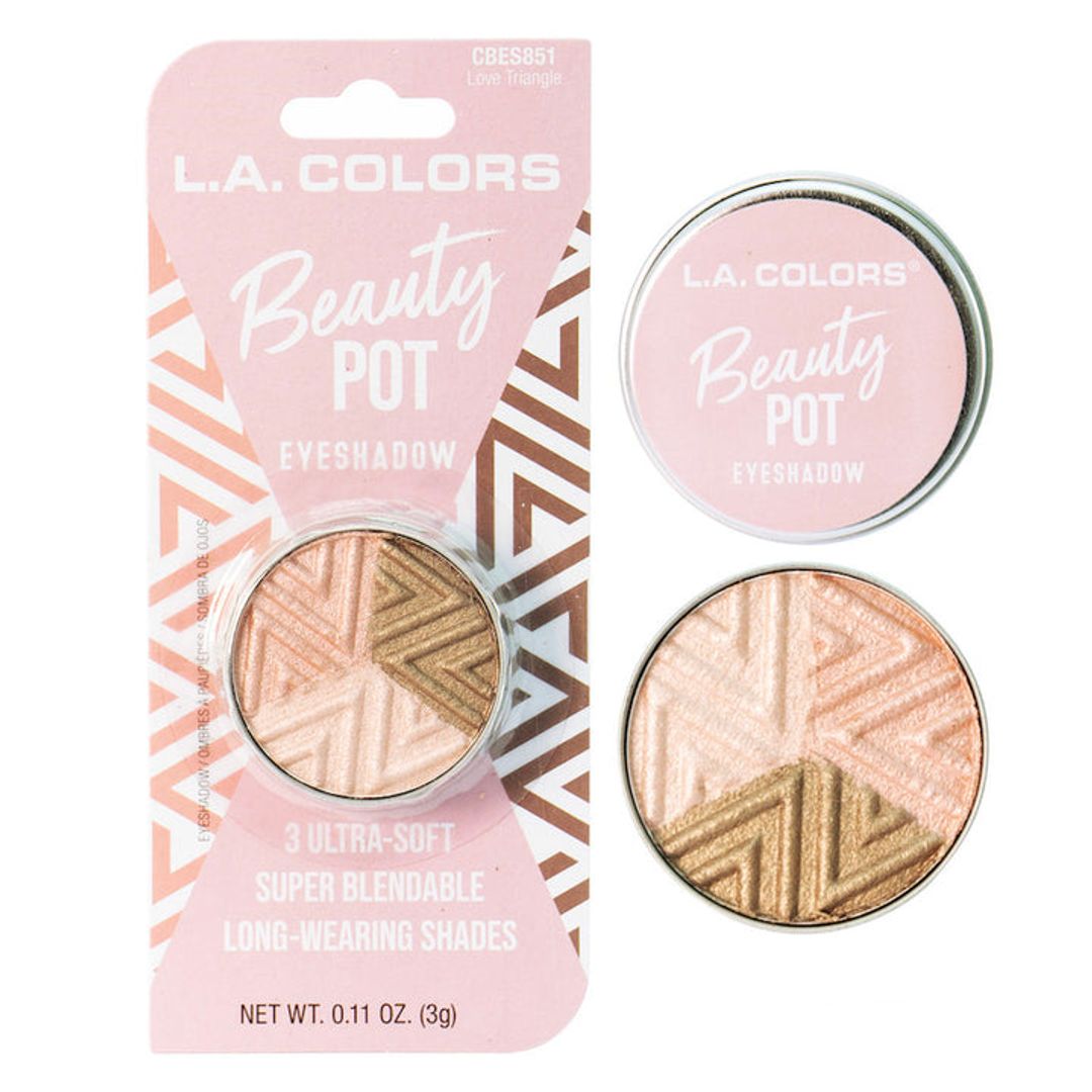 SOMBRA EN TRIO BEAUTY POT LOVE LA COLORS