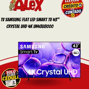 Imagen del producto Tv Samsung FLAT LED Smart TV 43" Crystal UHD 4K UN43U8000