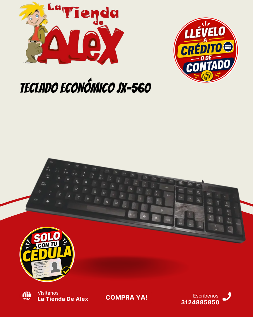 TECLADO ECONÓMICO JX-560