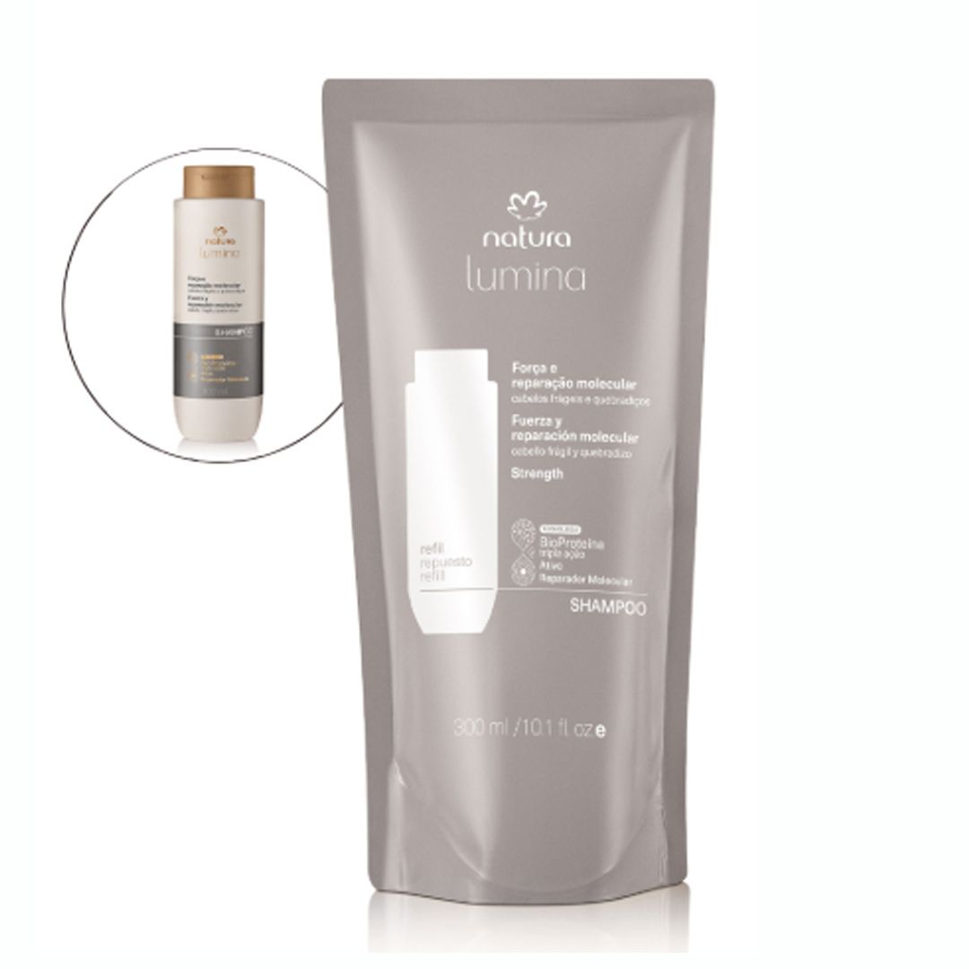 REPUESTO SHAMPOO FUERZA Y REPARACIÓN FUERZA Y REPARACIÓN MOLECULAR CABELLO FRÁGIL Y QUEBRADIZO