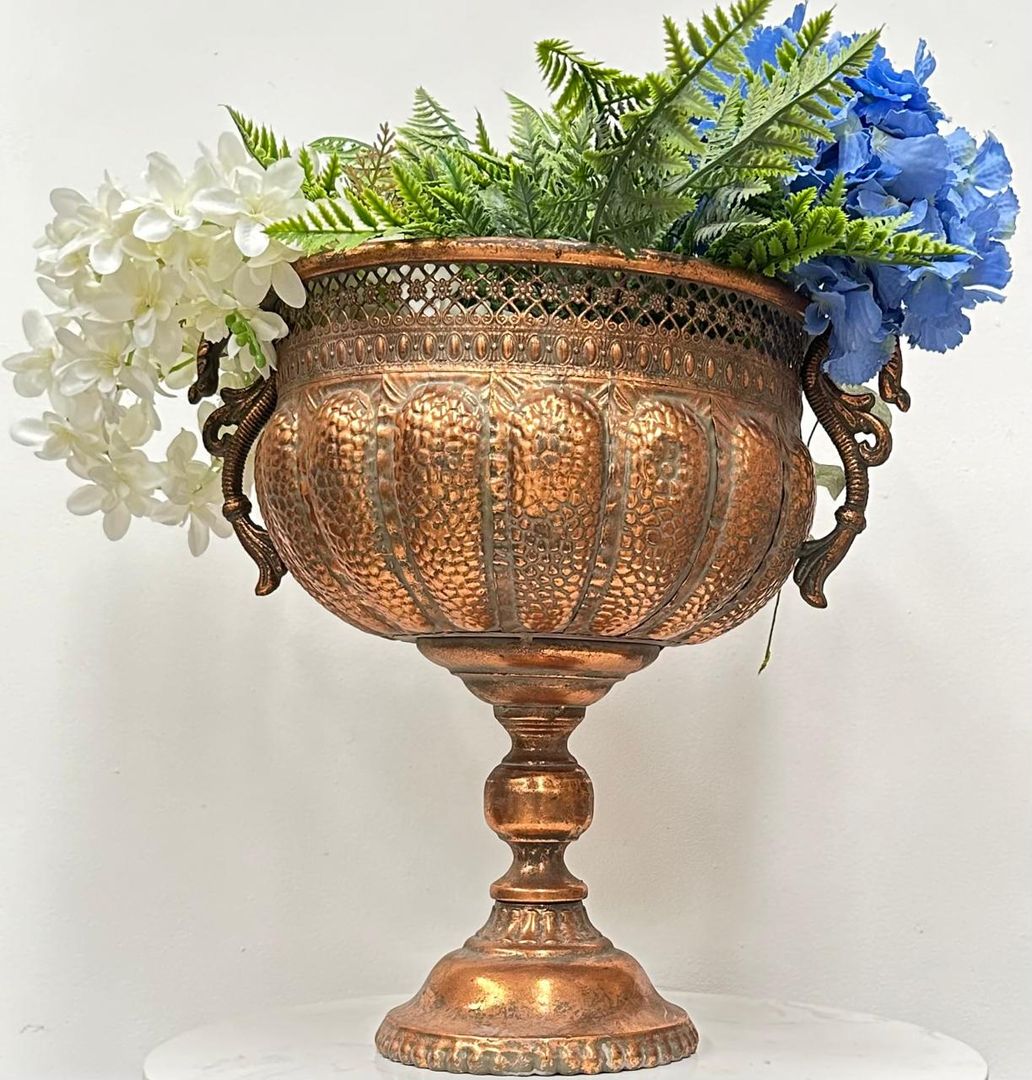 Florero metal rose gold