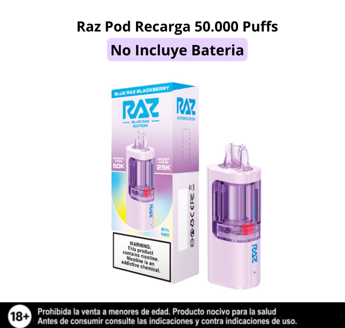 Raz Pod Blue Raz Blackberry 50.000 Puffs