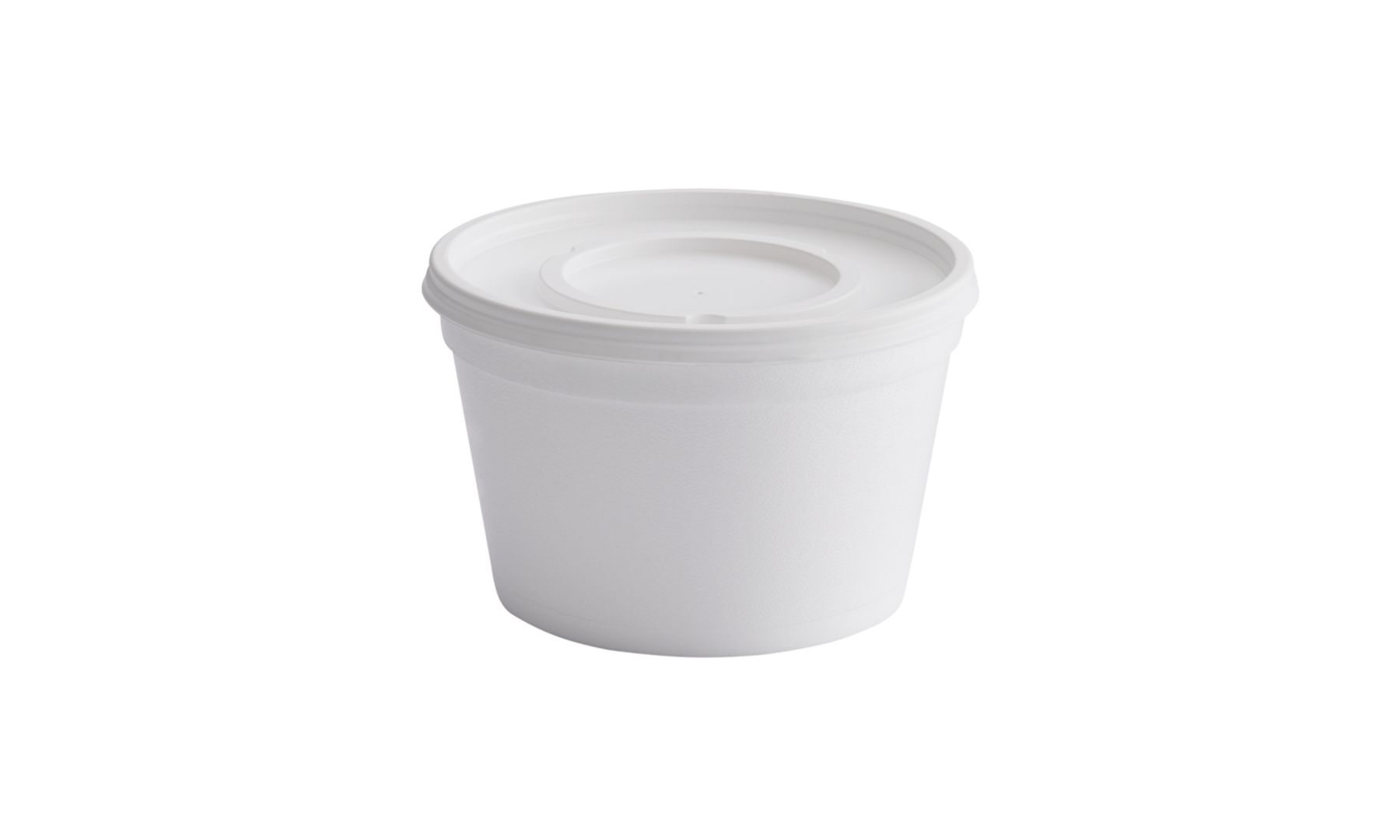  G. CONTENEDOR ESPUMADO 16 OZ BLANCO CON TAPA - PQ X 20 UND 