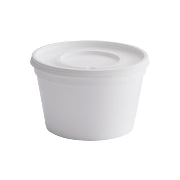Imagen del producto  G. CONTENEDOR ESPUMADO 16 OZ BLANCO CON TAPA - PQ X 20 UND 