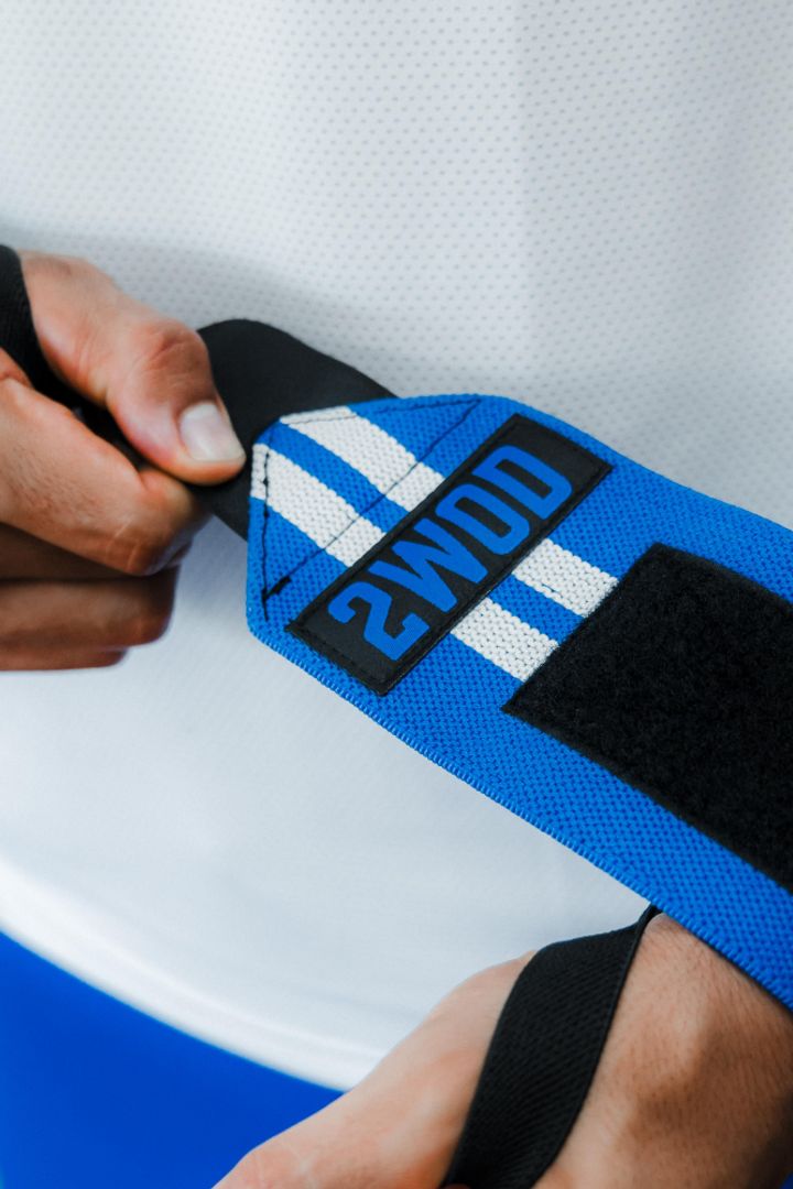 MUÑEQUERAS ELÁSTICAS PRO AZULES