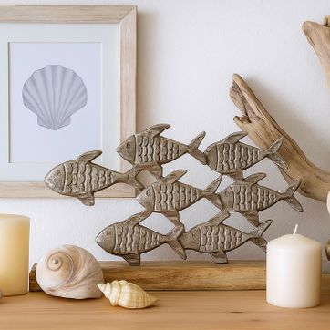 Adorno Peces Madera y Metal VENDIDO  - imagen 1