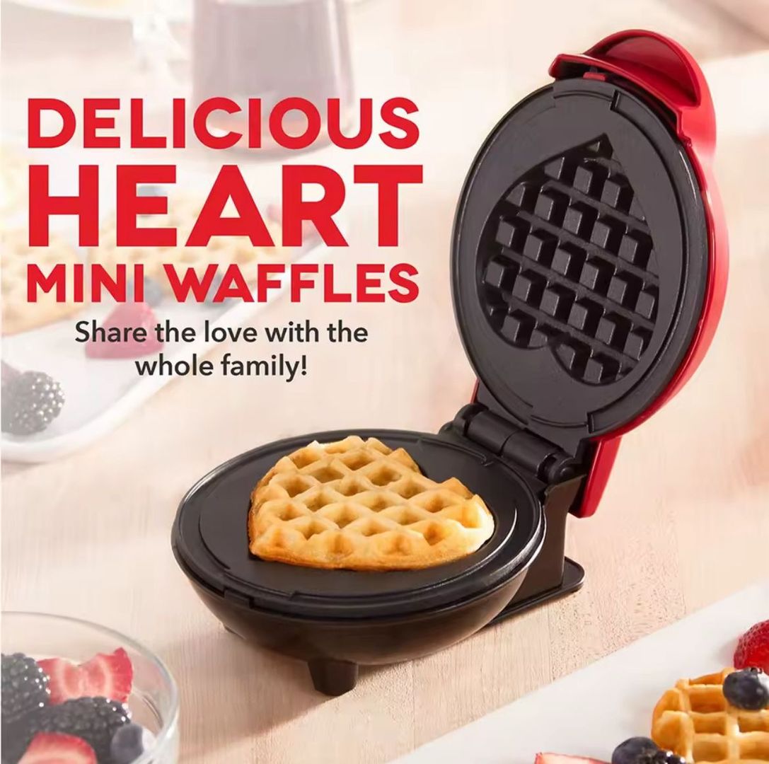 Mini wafflera corazón 