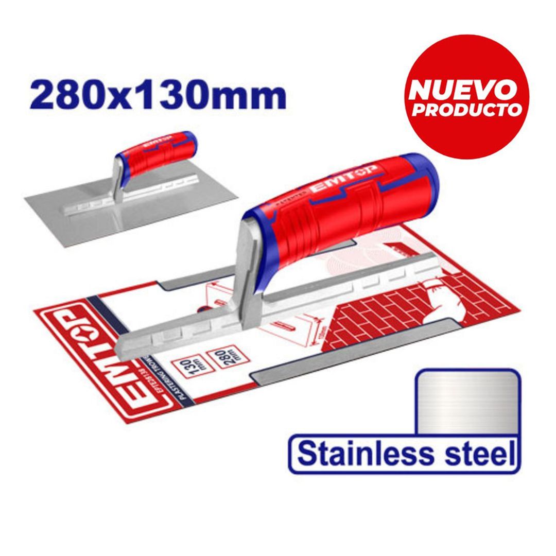 EMTOP LLANA LISA ACERO INOX M/ENCAUCHETADO SUPER EMTOP