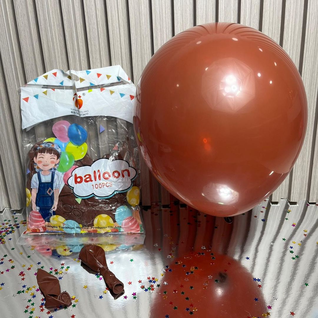 GLOBO x 100 UNIDADES R12 LATEX TENDENCIA MERLOT