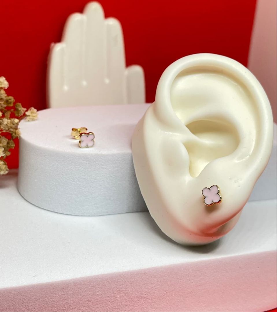 Topos van cleef rosados pequeños 5mm