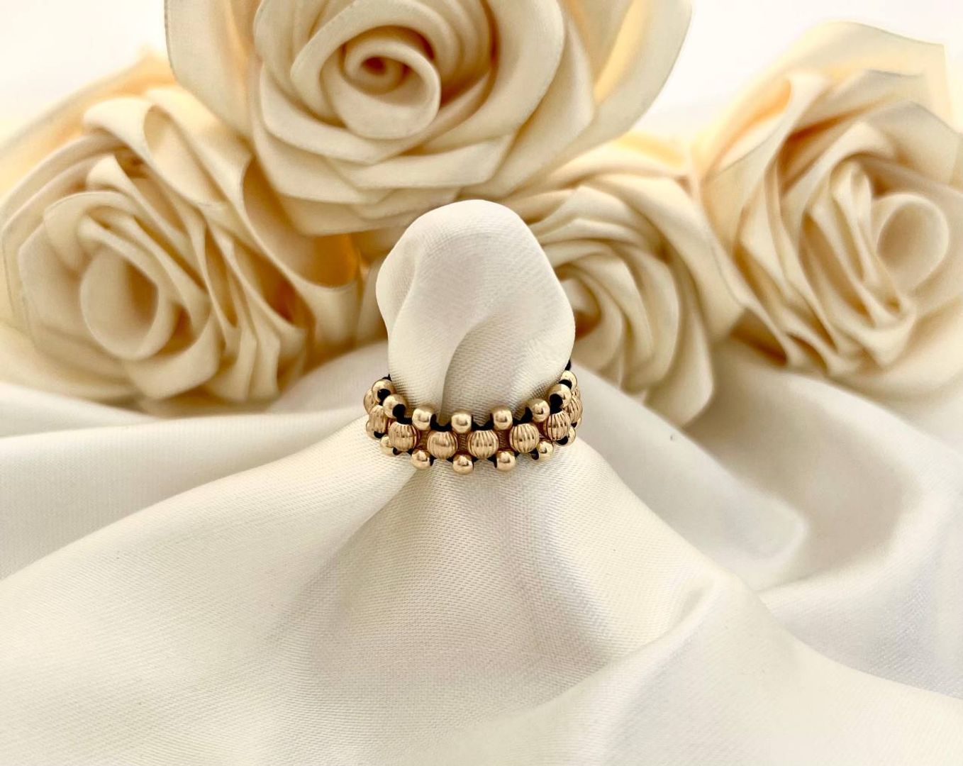 ANILLO ARTESANAL TEJIDO TRIPLE