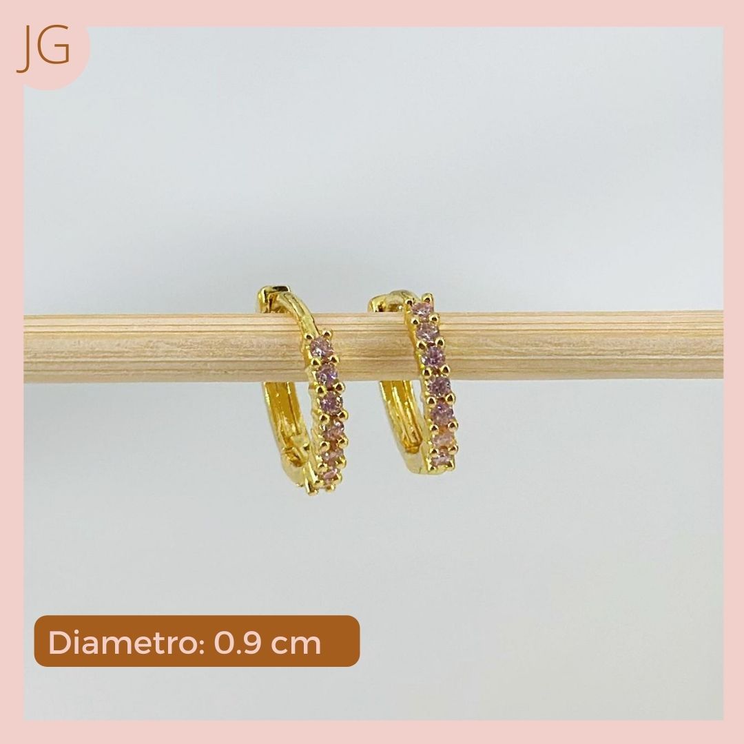 Candongas Micro circones rosa 0.9 cm