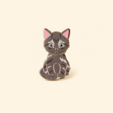 PIN GATO GRIS ATIGRADOI - imagen 1