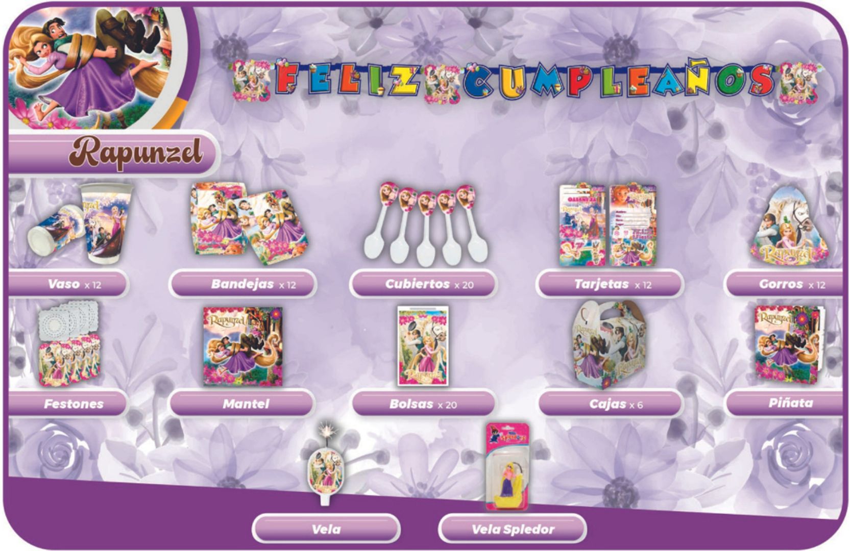 DECORACIÓN RAPUNZEL