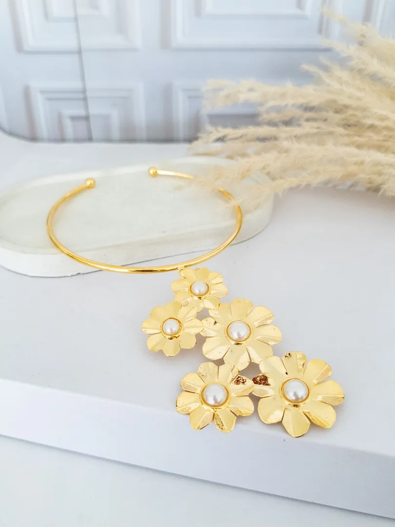 CHOKER FLOR PERLA - ITIEL