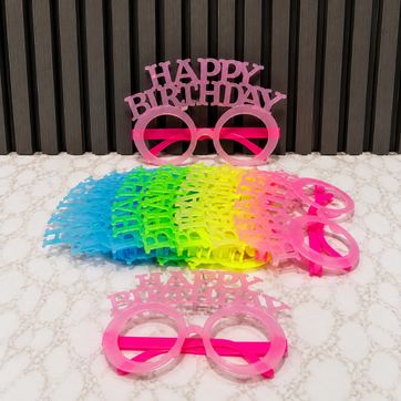 Imagen del producto GAFA NEON HAPPY BIRTHDAY X 12 UNIDADES
