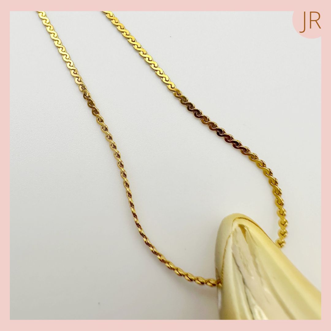 Collar Maxi Gota Dorado Rodio  