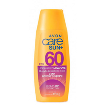 Imagen del producto AVON CARE SUN ROSTRO Y CUERPO PROTECTOR SOLAR HIDRATANTE FPS 60 120 G