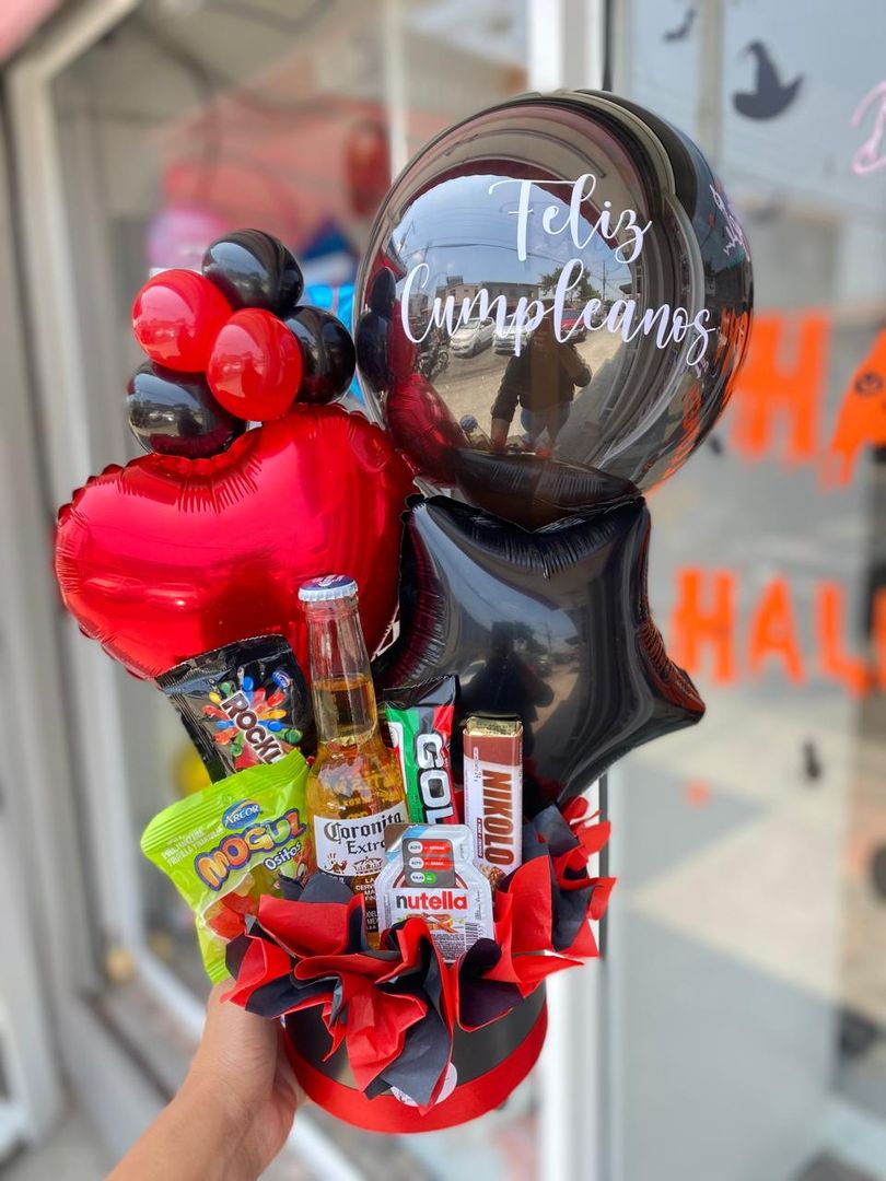 Detalle chocolates y cerveza 