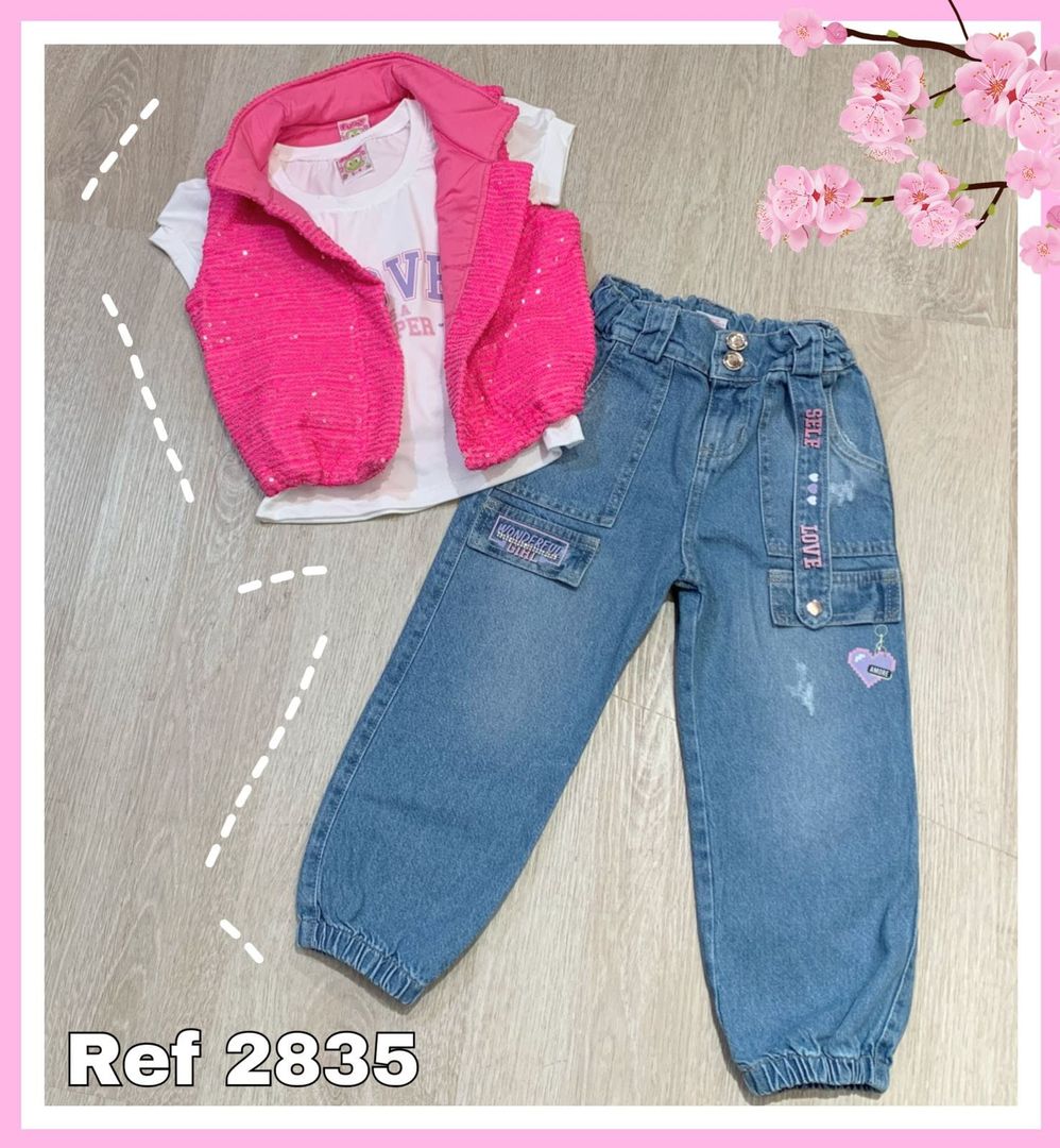 Conjunto tres piezas para niña