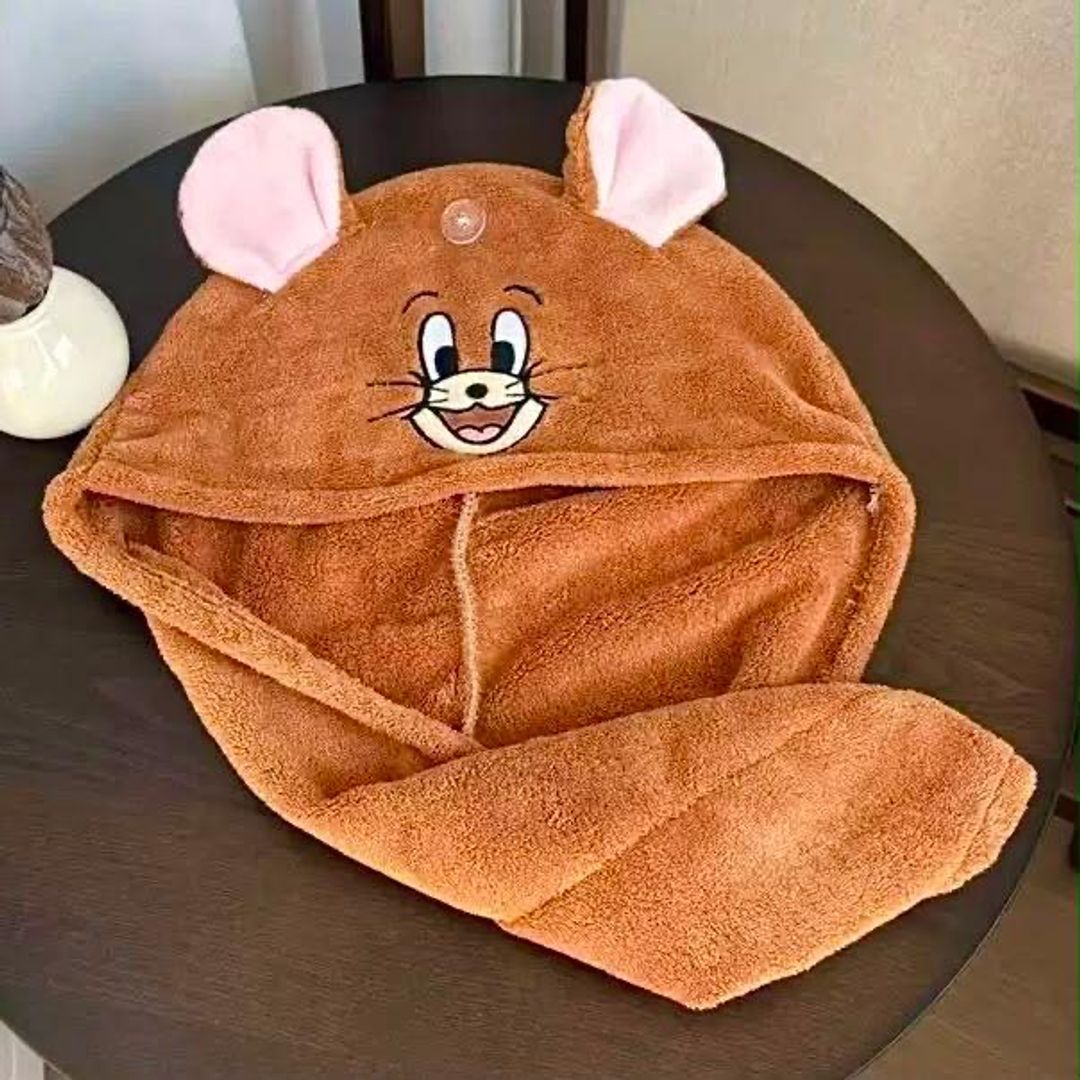 Toalla cabello Tom y Jerry