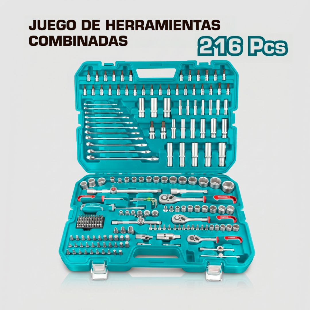 JUEGO DE HERRAMIENTAS DE 216 PIEZAS