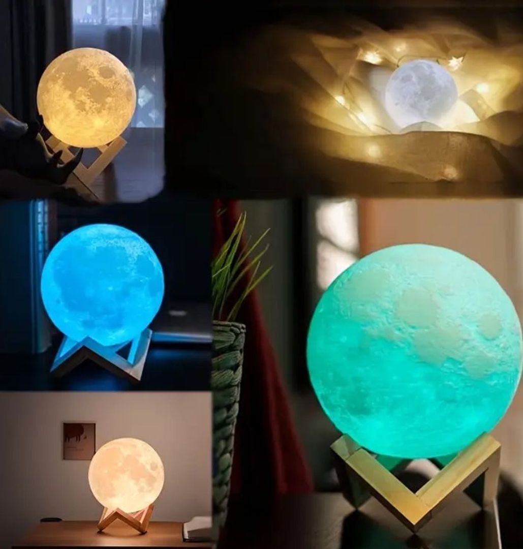 Lámpara de luna  de 15cm de diámetro