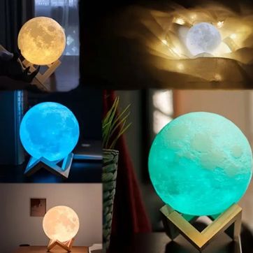 Lámpara de luna  de 15cm de diámetro - imagen 1