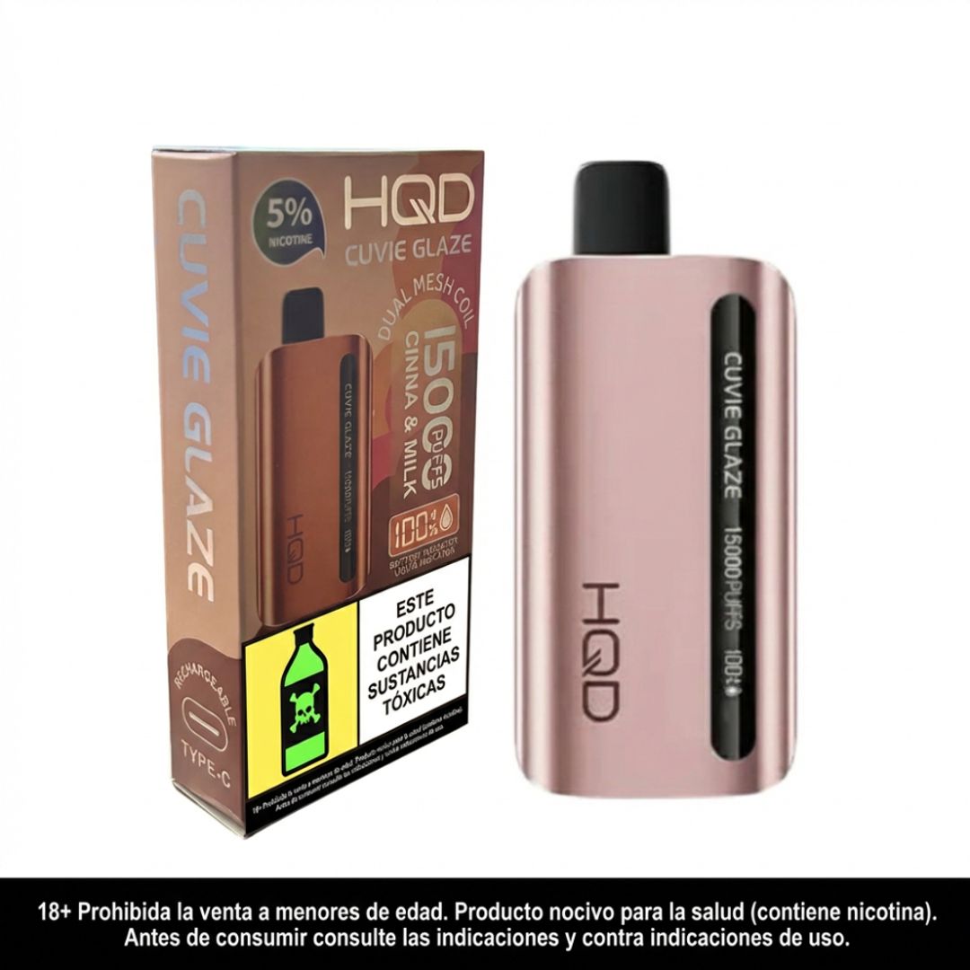 HQD Glaze Cinna and Milk 15.000 Puffs