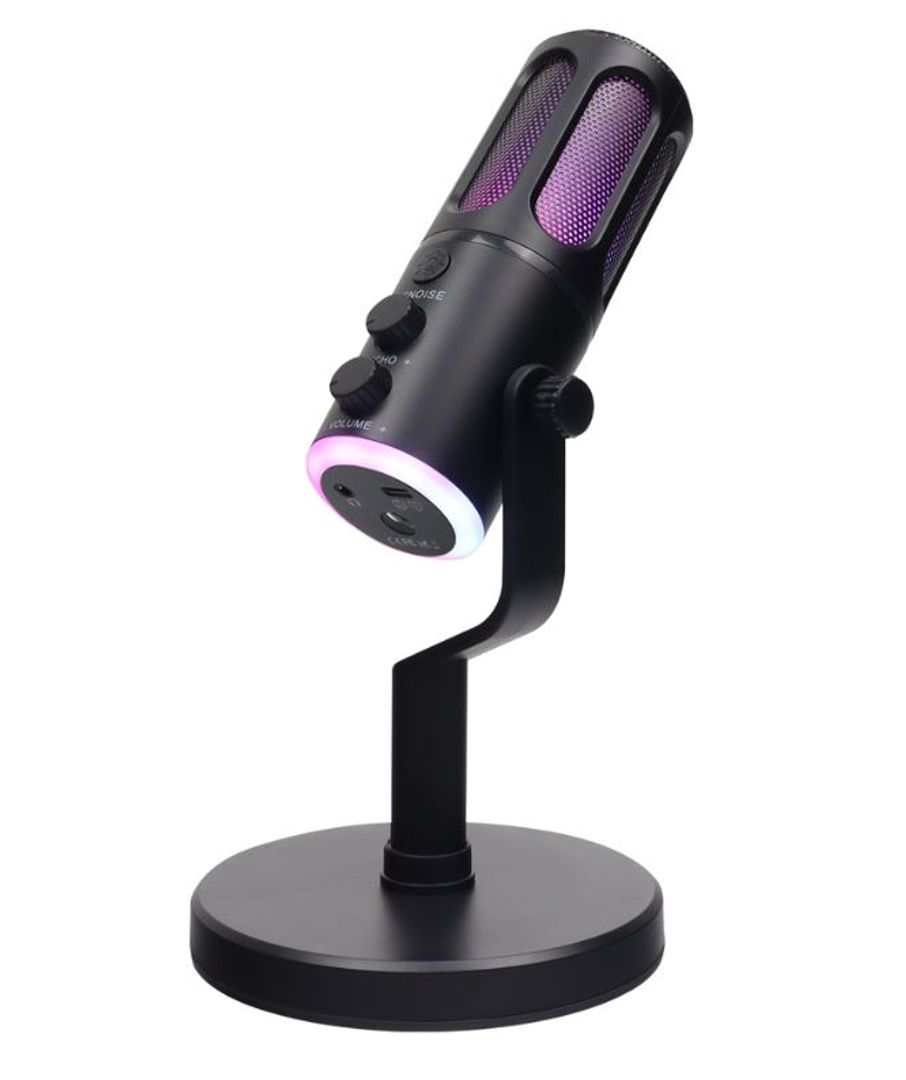 Micrófono Escritorio USB RGB Reducción ruido DSP SU8
