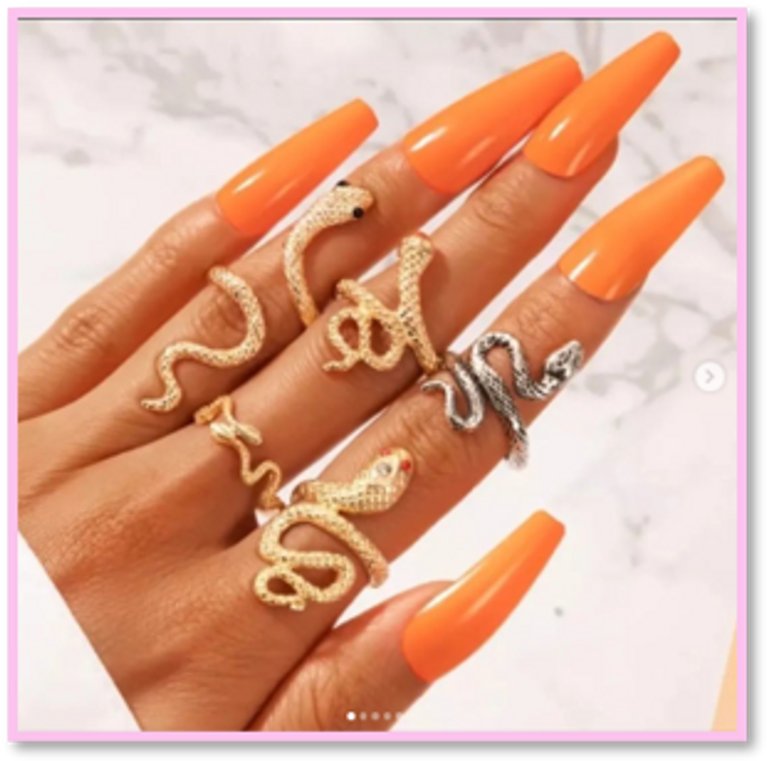 SET DE ANILLOS X 4