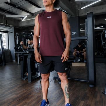 SET MEN CAMISILLA VINO + PANTALONETA NEGRA - imagen 1