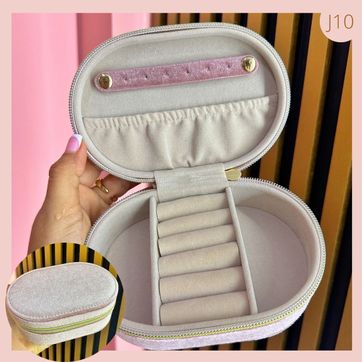 JOYERO ROSA GAMUZA CIERRE CREMALLERA  - imagen 1